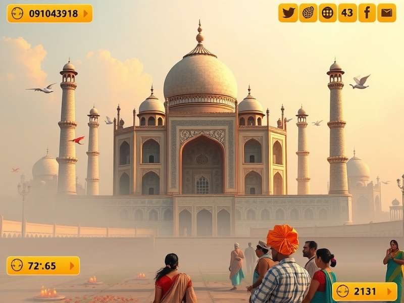 Mystic Agra Expedition gameplay screenshot showing Taj Mahal exploration